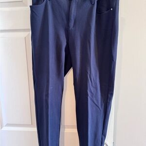 Chico's Blue Chinos Straight Leg Design